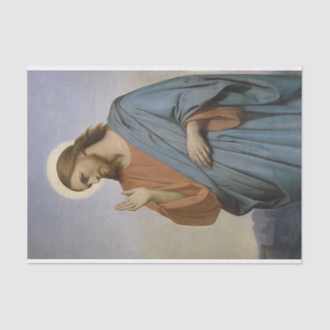 Christ, der über Jerusalem weint von Ary Scheffer Seidenpapier (Vorderseite)