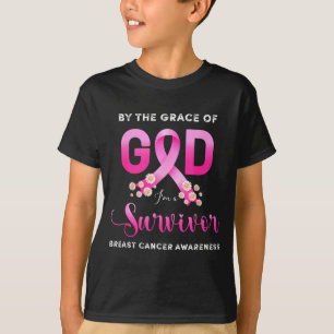 Christ durch die Gnade Gottes Brustkrebsüberlebend T-Shirt