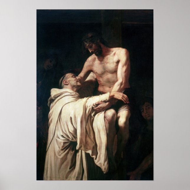 Christ Embracing St. Bernard Poster (Vorne)