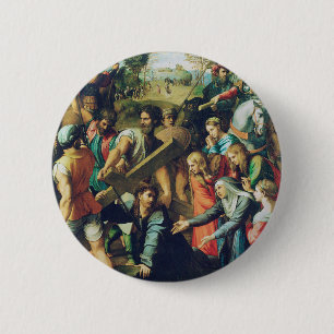Christ Falling on the way to Calvary Button