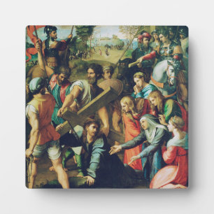Christ Falling on the way to Calvary Fotoplatte