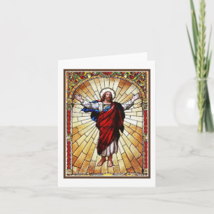 CHRIST-Fenster aus festem Glas Karte