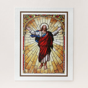 CHRIST-Fenster aus festem Glas Puzzle