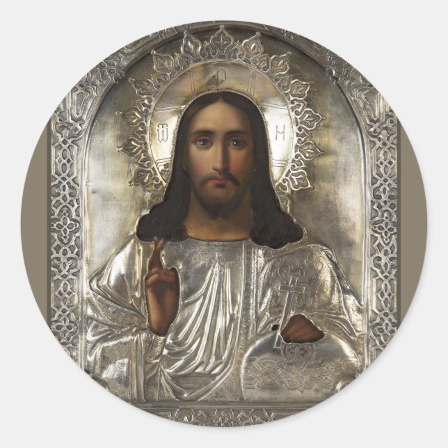 CHRIST Fine Art Runder Aufkleber (Vorderseite)