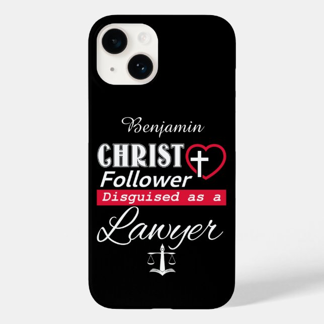 Christ Follower als Christlicher Anwalt getarnt Case-Mate iPhone Hülle (Rückseite)