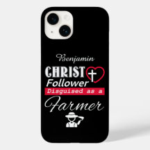 Christ Follower als Christlicher Bauer verkleidet