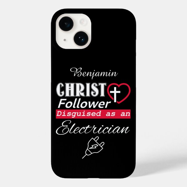 Christ Follower, getarnt als Elektriker Christlich Case-Mate iPhone Hülle (Rückseite)