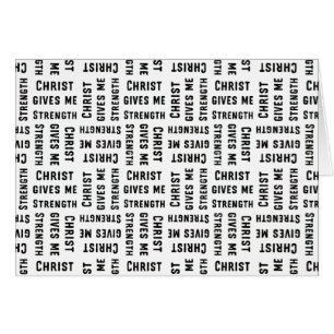 Christ gibt mir Kraft Parakaleo Note Karte