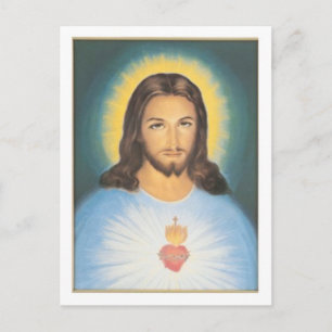 Christ heiliges Herz Postkarte