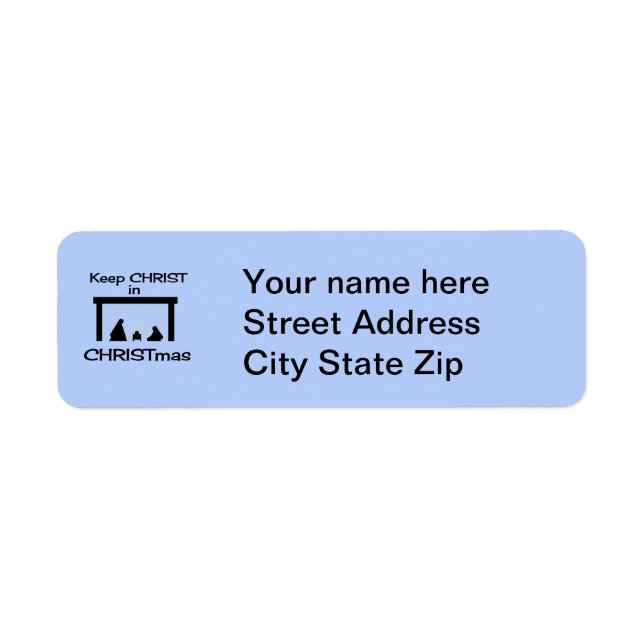 CHRIST in CHRIST-Rücksendeadressen-Aufklebern beha (Vorne)