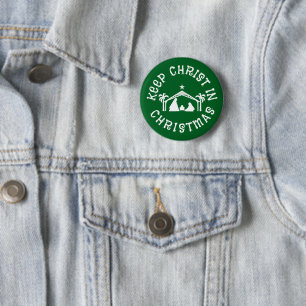 CHRIST IN CHRISTMAS Nativity Button behalten