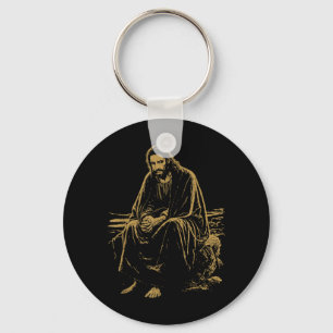 Christ in der Wüste Jesus Gebet Christliche Glaube Schlüsselanhänger