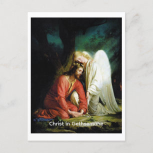 Christ in Gethsemane (mit der Bezeichnung versehen Feiertagspostkarte