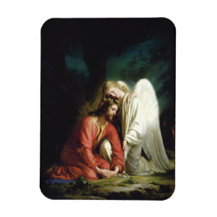 Christ in Gethsemane von Carl Bloch, Religiös Magnet