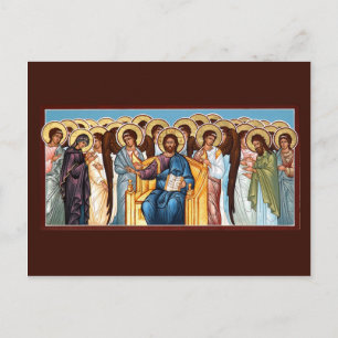 Christ in Glory Prayer Card Postkarte