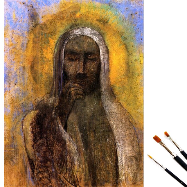 Christ in Stille von Odilon Redon Tissue Paper Seidenpapier (Von Creator hochgeladen)