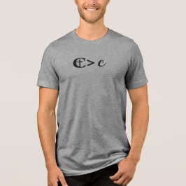 Christ is greater than Cancer Tri-Blend Shirt