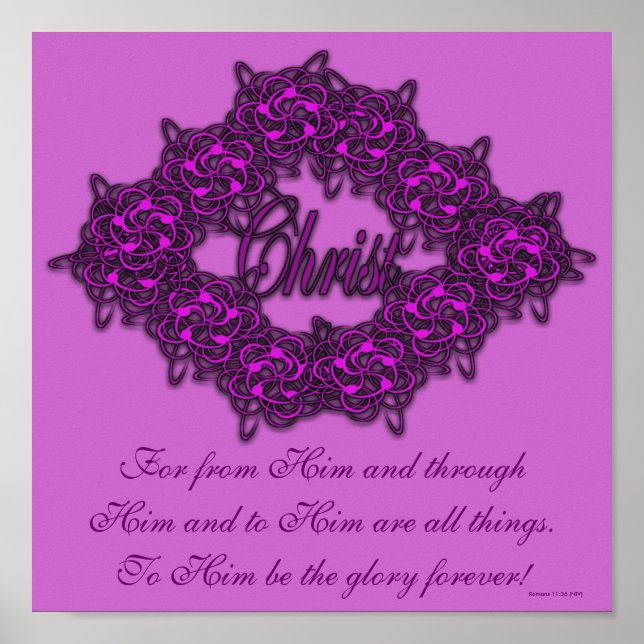 Christ ist das Zentrum - Mode pink Poster (Vorne)
