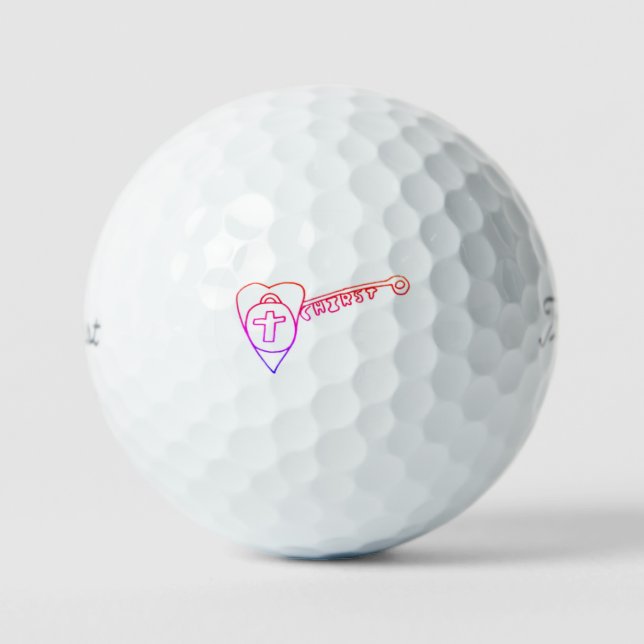 Christ ist der Schlüssel Titleist Pro V1 Golf Ball (Vorderseite)