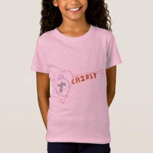 Christ ist der T - Shirt der Key Girls' Fine Jerse