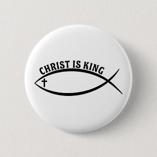 Christ ist King Button