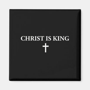 Christ ist König Christliches Kreuz Religiöser Jes Magnet