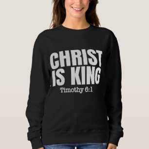 'Christ ist König' katholische oder protestantisch Sweatshirt