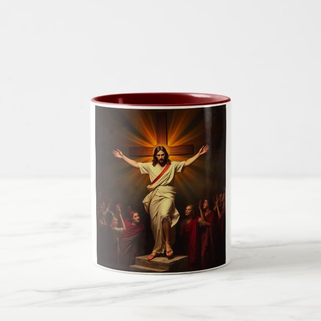 Christ ist Risen Coffee Tasse (Mittel)