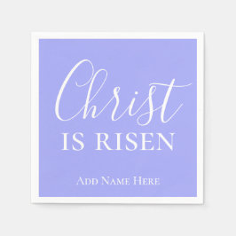 Christ ist Risen Custom Blue Bell Christlich Oster Serviette