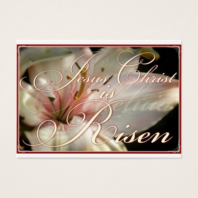 Christ ist Risen Sharing Card (Vorderseite)