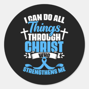 Christ Jesus Diabetes Warrior Diabetiker Diabetes  Runder Aufkleber