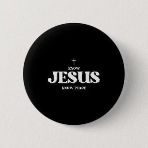 Christ kennt Jesus kennt Frieden Religion Gott Bib Button