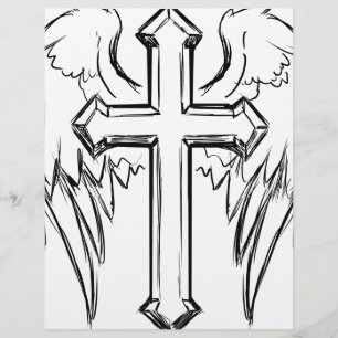 Christ Kreuz mit Flügeln