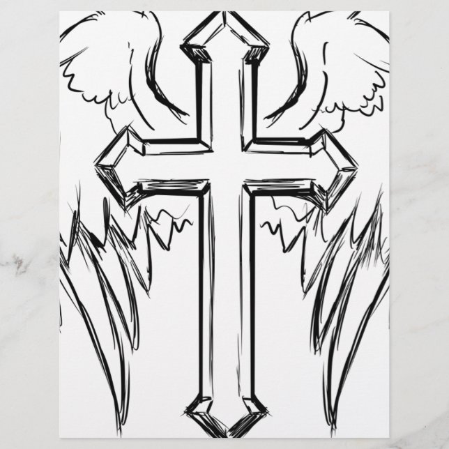 Christ Kreuz mit Flügeln (Vorderseite)