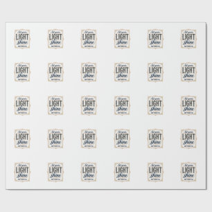 Christ, lass dein Licht scheinen Matthäus 5_16 Des Geschenkpapier