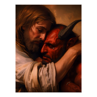 Christ Loving Lucifer Poster