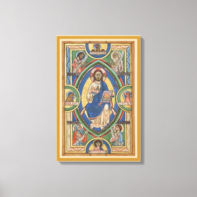 Christ Majesty Stretched Canvas Print Leinwanddruck (Vorderseite)