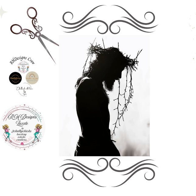 Christ mit Krone von Thorns Decoupage Seidenpapier (Von Creator hochgeladen)