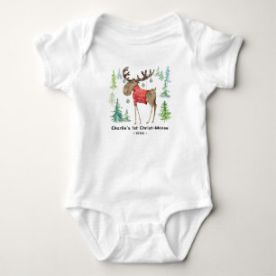Christ-Moose Karosserieanzug T - Shirt Baby First