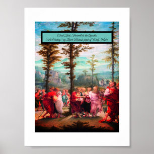 Christ nimmt Abschied Poster