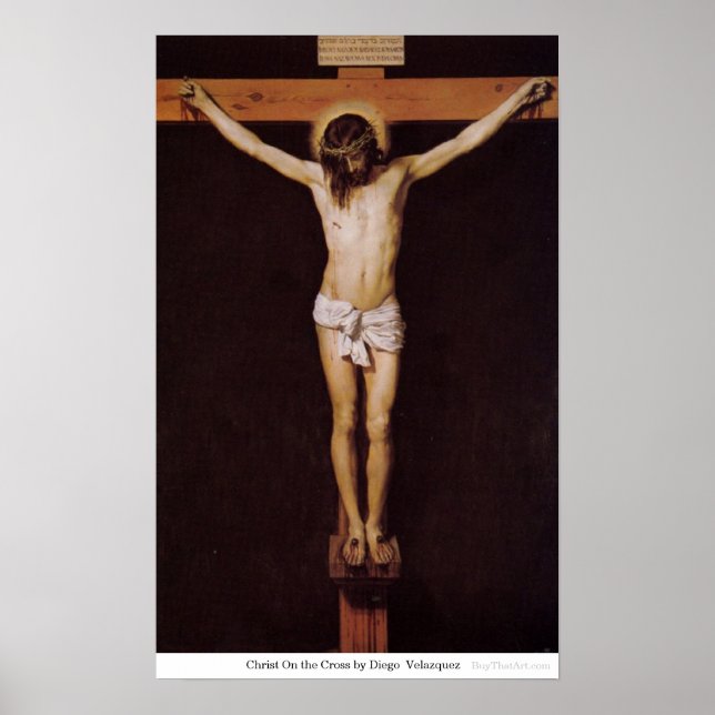 Christ On Cross von Diego Velazquez Poster (Vorne)