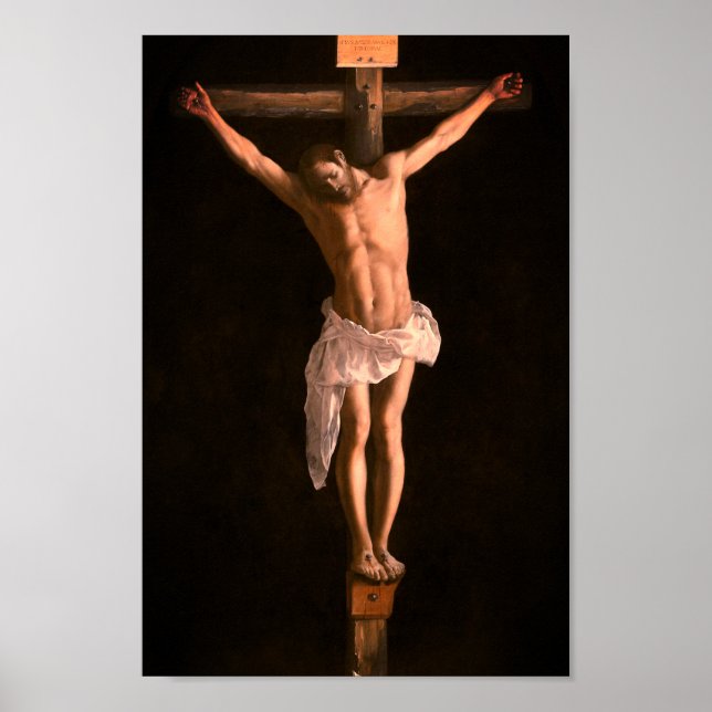 Christ On Cross von Francisco De Zurbarán Poster (Vorne)