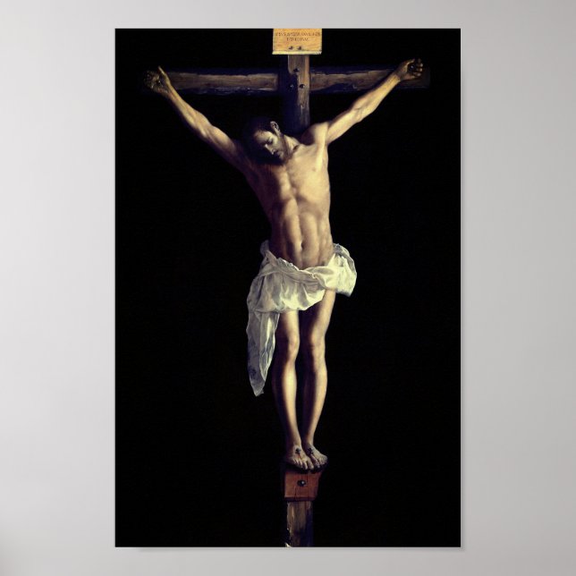 Christ On Cross von Francisco De Zurbarán Poster (Vorne)