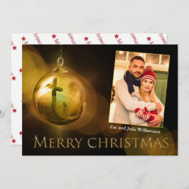 Christ Ornament Reflection Gold Foto