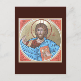 Christ Pantocrator-Gebetskarte Postkarte