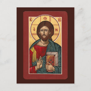 Christ Pantocrator-Gebetskarte Postkarte