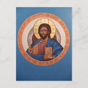 Christ Pantocrator-Gebetskarte Postkarte