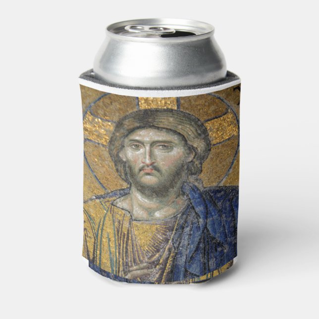 Christ Pantocrator Mosaic Iconic Religious Roman A Dosenkühler (Kanne Rückseite)