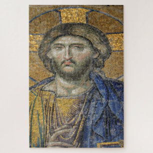 Christ Pantocrator Mosiac Iconic Religious Roman A Puzzle