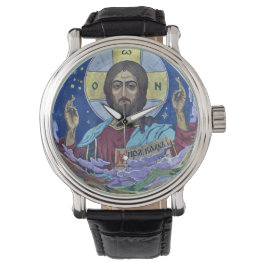 Christ Pantocrator Orthodox Icon Armbanduhr